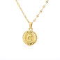 English Alphabet Disc Necklace Women And Men