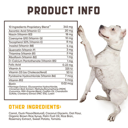 15 in 1 Dog Multivitamin Supplements Immunity Digestion Joint and Heart Health