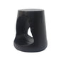 MGO Hollow Side Table with Wood-like Texture