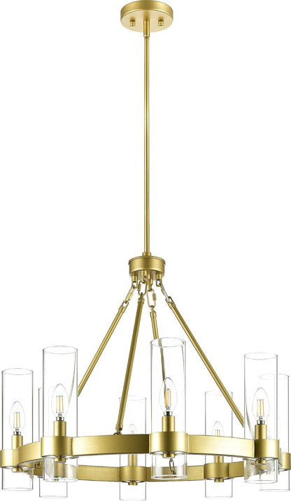 Small Wagon Wheel Chandelier