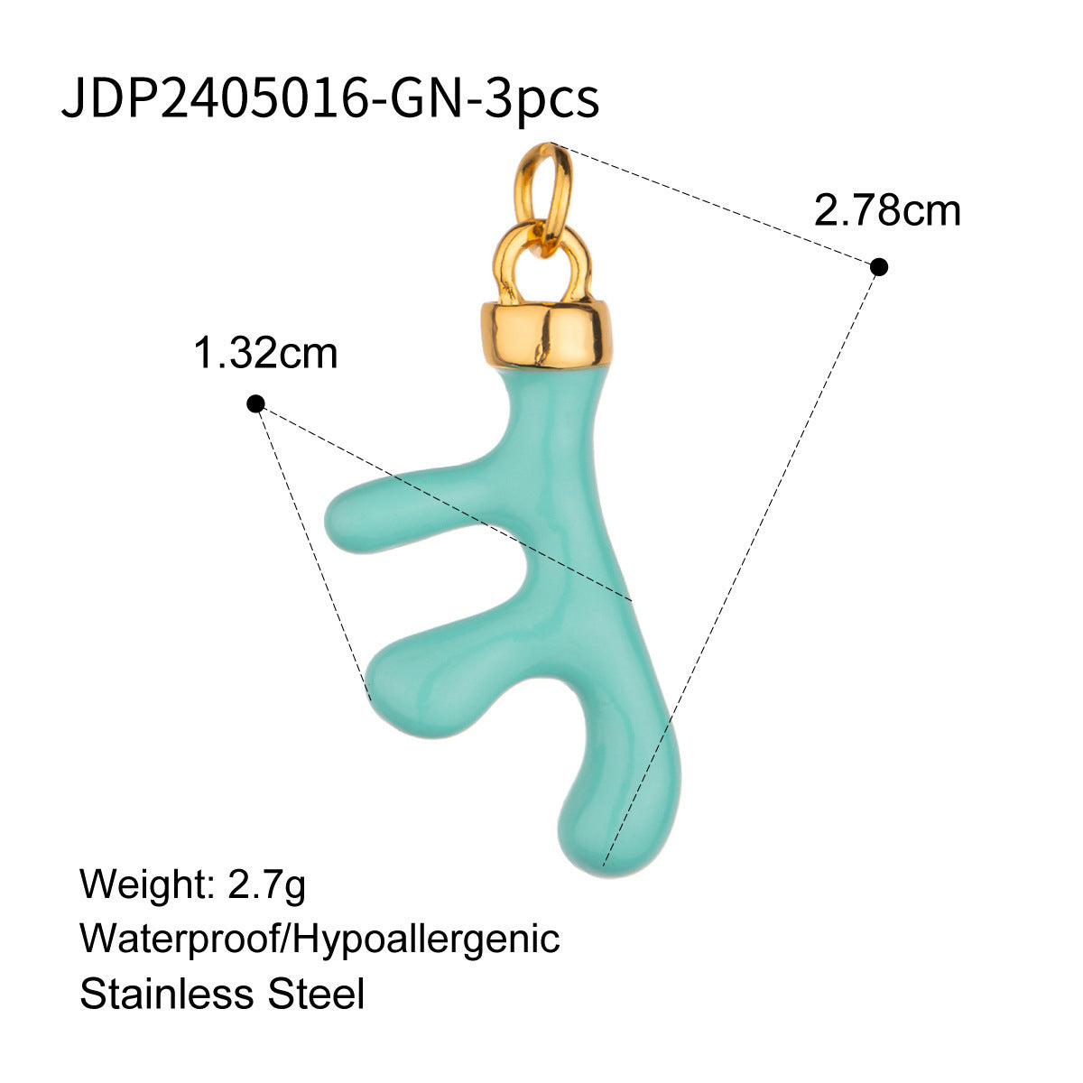 Women's Cute Drop Oil Pendant Color Retention Necklace Pendant