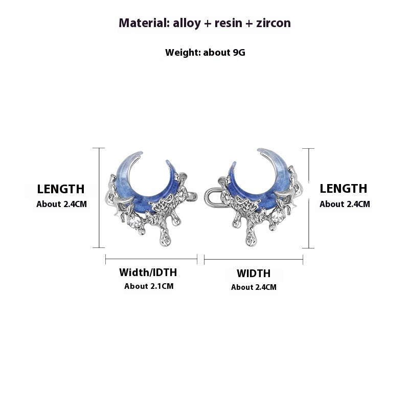 Blue Moon Series Fashion Necklace Earring Ring