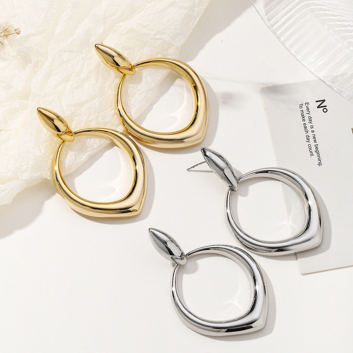 Hong Kong Style Niche Tassel Design Sense Ear Ring Cold Style