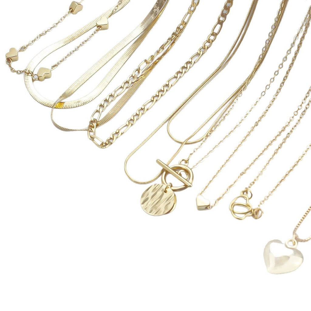 Fashion All-match Jewelry Ornament 10 Pieces Women's Necklace Suit