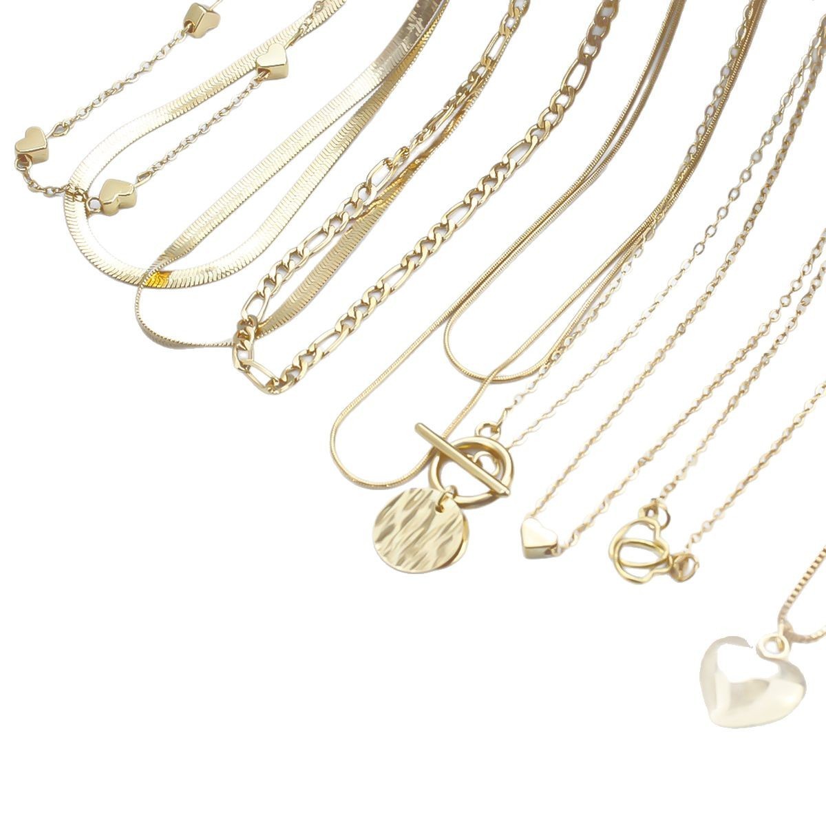 Fashion All-match Jewelry Ornament 10 Pieces Women's Necklace Suit