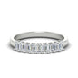 1 Carat Nine Stone Emerald Cut Wedding Band