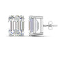IGI Certified Emerald Cut Diamond Solitaire Stud Earrings