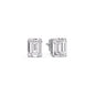 IGI Certified Emerald Cut Diamond Solitaire Stud Earrings