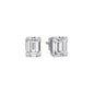 IGI Certified Emerald Cut Diamond Solitaire Stud Earrings