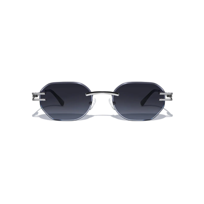 Emil 54mm Rimless Sunglasses | Black