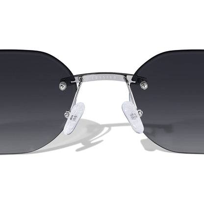 Emil 54mm Rimless Sunglasses | Black