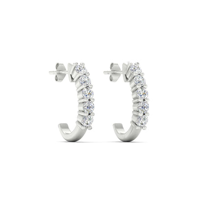 Half Huggie Hoop Earring