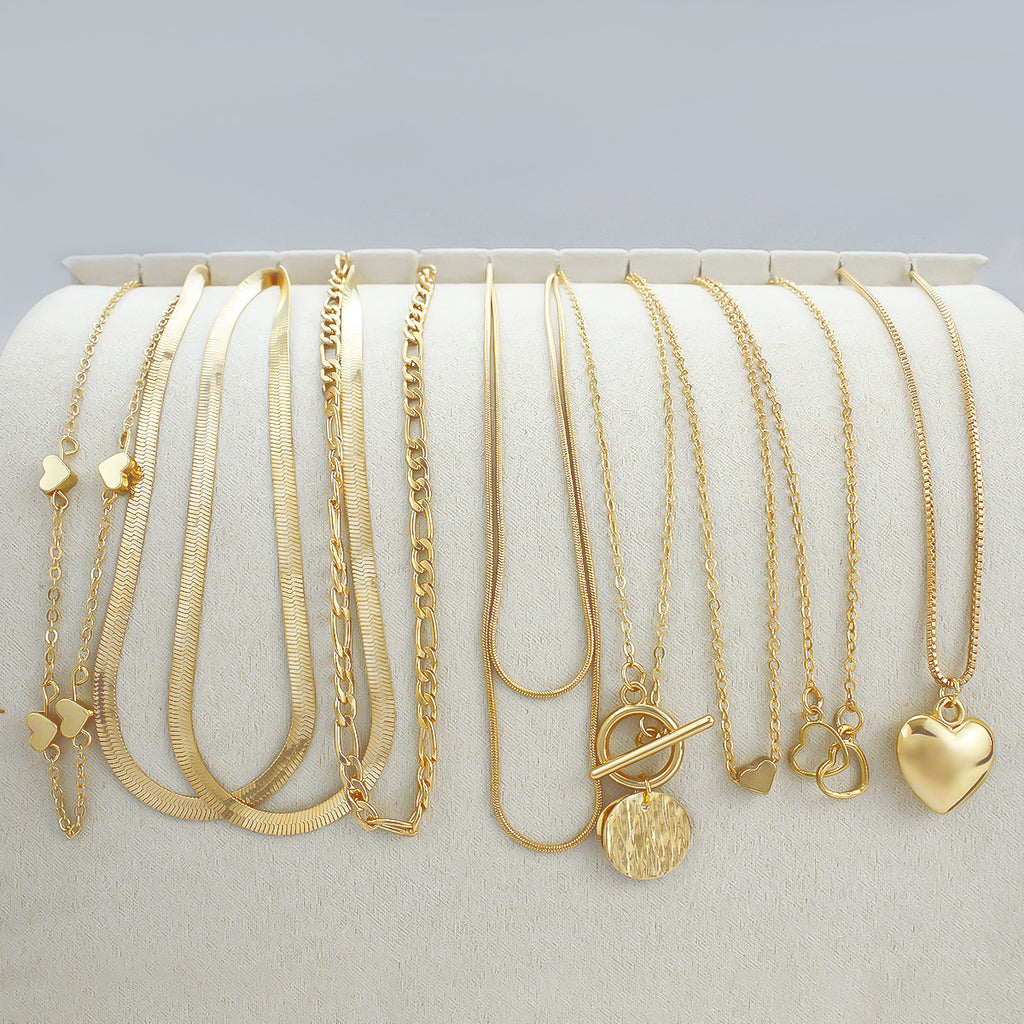 Fashion All-match Jewelry Ornament 10 Pieces Women's Necklace Suit