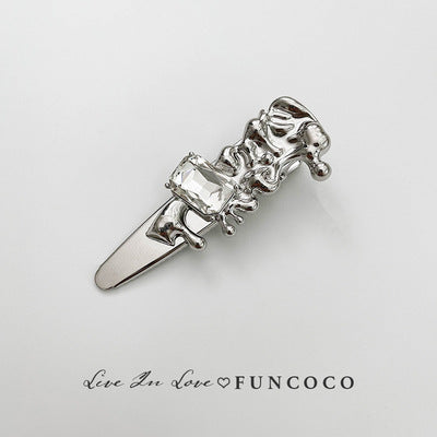 High-grade Crystal Side Clip Fringe Hairpin