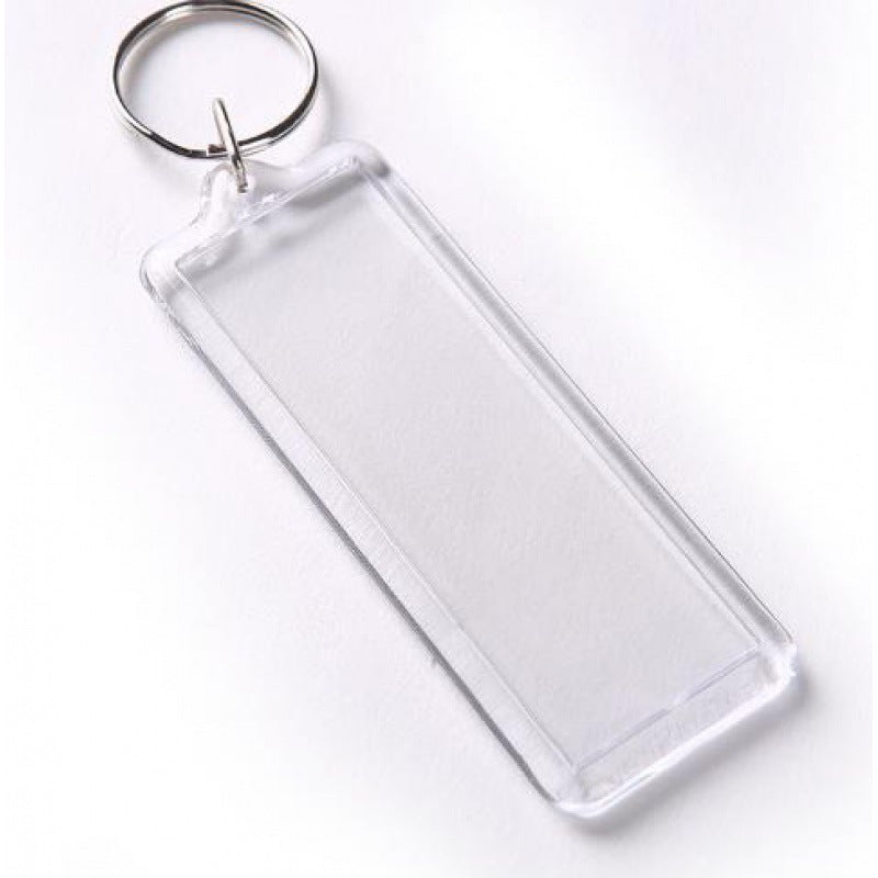 Fashion Transparent Acrylic Keychain Empty Shell