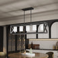 Farmhouse 5 Light Metal Linear Chandelier