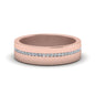 Flat Channel Set Diamond Mens Band