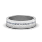 Flat Channel Set Diamond Mens Band