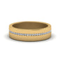 Flat Channel Set Diamond Mens Band