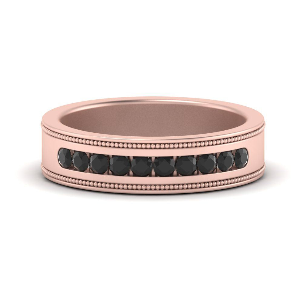 Flat Milgrain Mens Promise Band