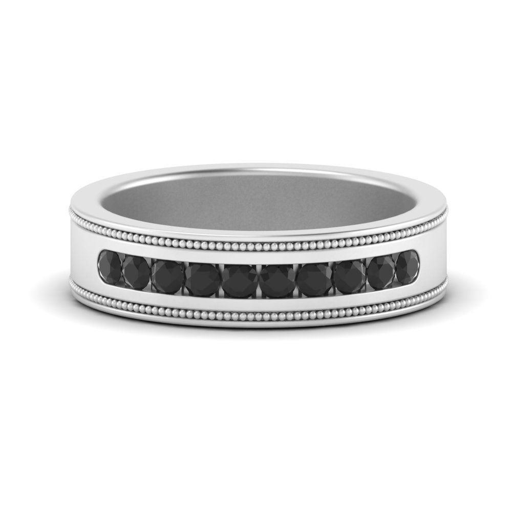 Flat Milgrain Mens Promise Band