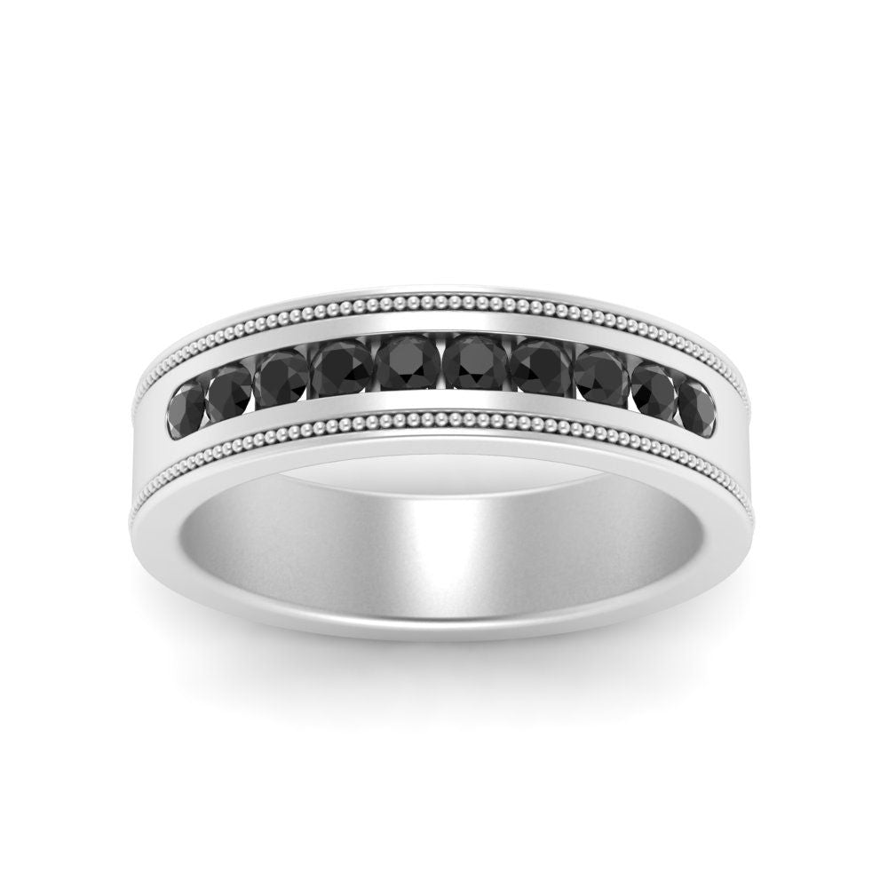 Flat Milgrain Mens Promise Band