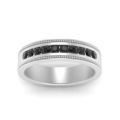 Flat Milgrain Mens Promise Band