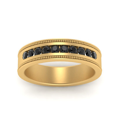 Flat Milgrain Mens Promise Band