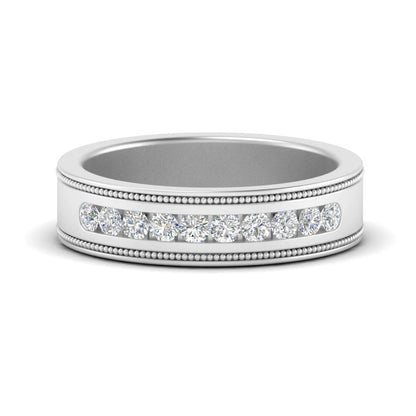 Flat Milgrain Mens Promise Band