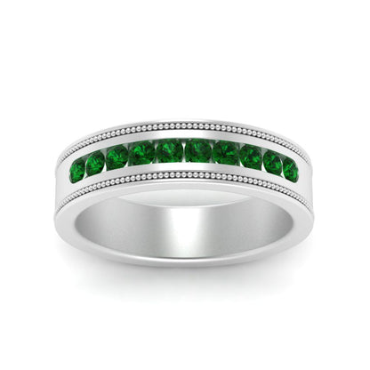 Flat Milgrain Mens Promise Band