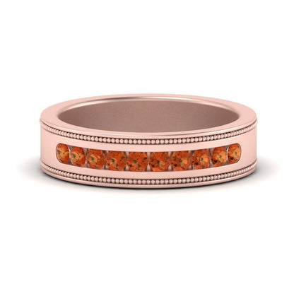 Flat Milgrain Mens Promise Band