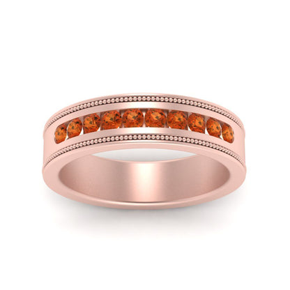 Flat Milgrain Mens Promise Band