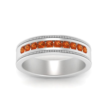 Flat Milgrain Mens Promise Band