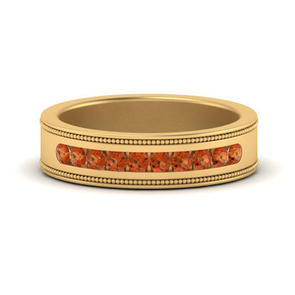 Flat Milgrain Mens Promise Band