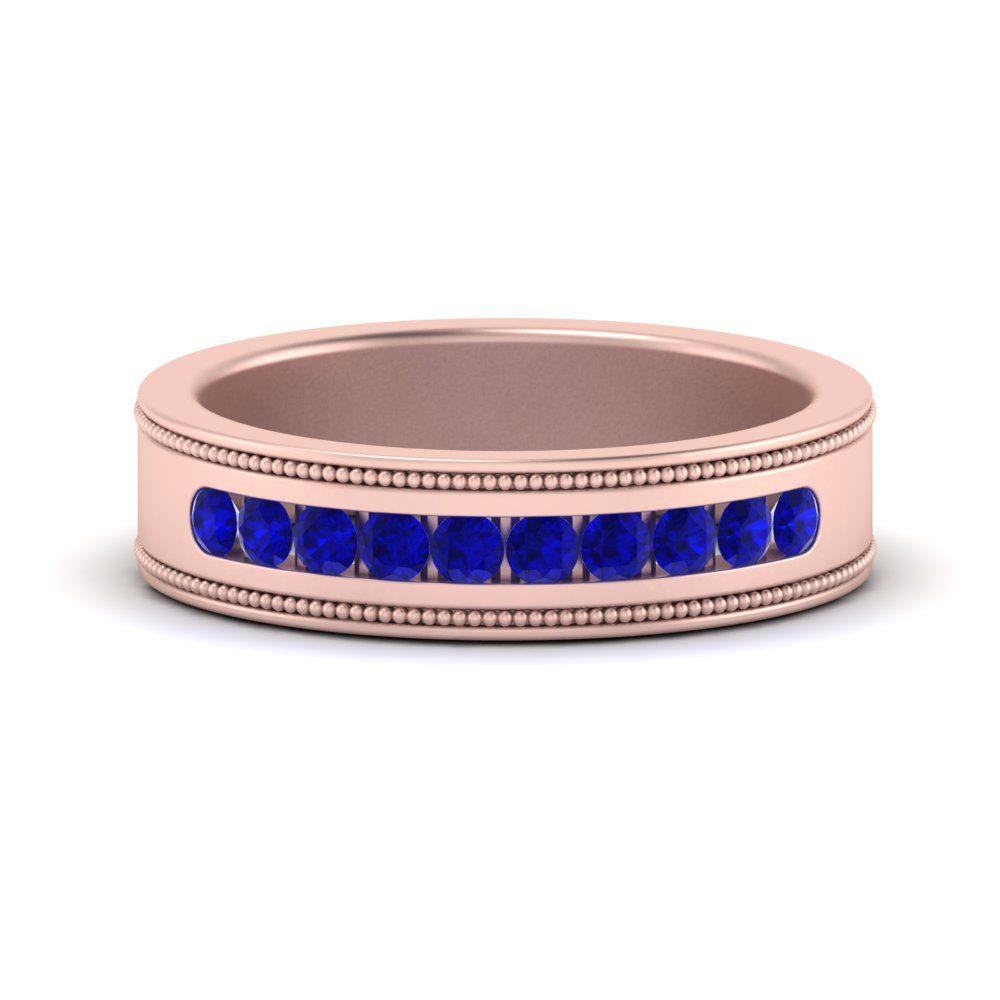Flat Milgrain Mens Promise Band