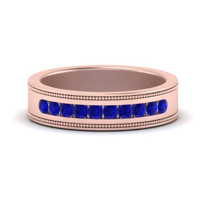 Flat Milgrain Mens Promise Band