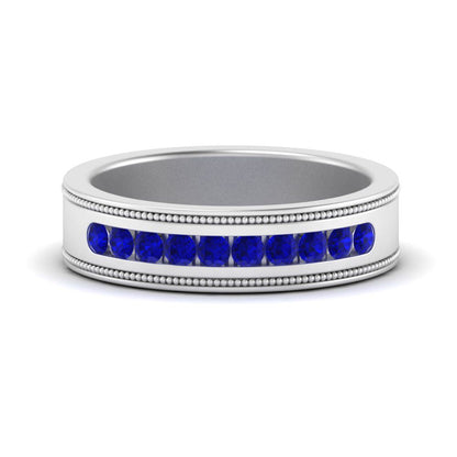 Flat Milgrain Mens Promise Band