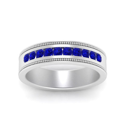 Flat Milgrain Mens Promise Band