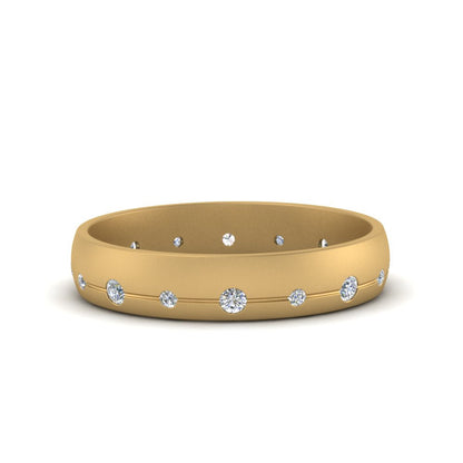 Flush Set Diamond Wedding Band