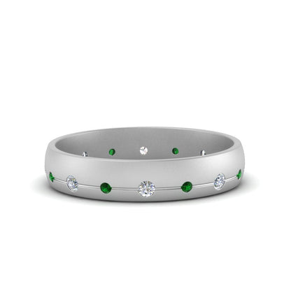 Flush Set Diamond Wedding Band