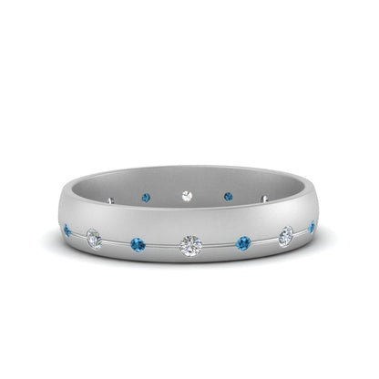 Flush Set Diamond Wedding Band