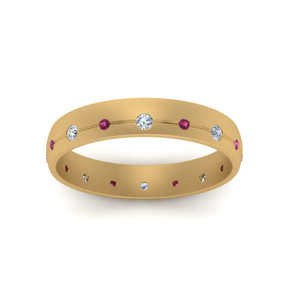 Flush Set Diamond Wedding Band
