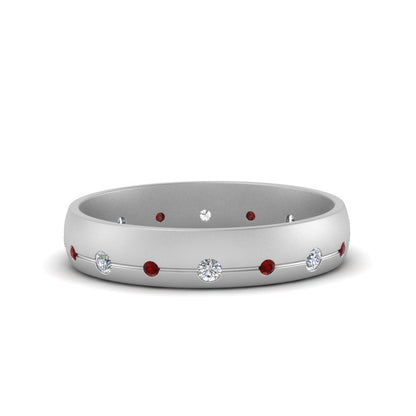 Flush Set Diamond Wedding Band