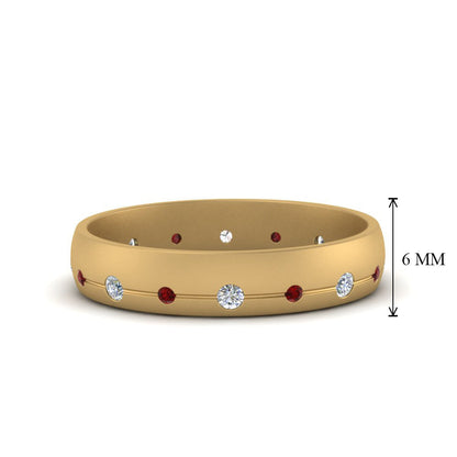 Flush Set Diamond Wedding Band