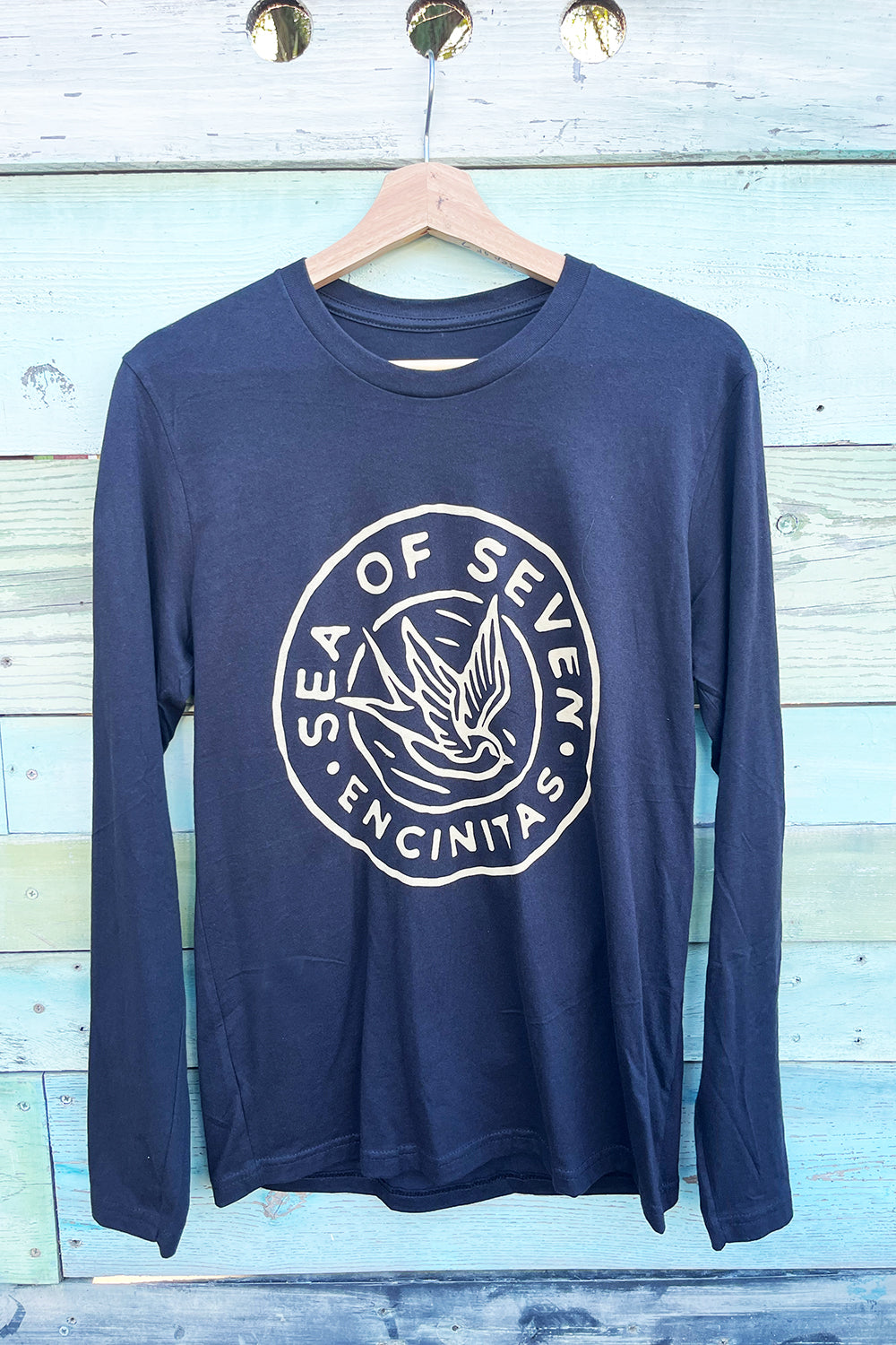 Fly With Us Mens Long Sleeve Tee - Black