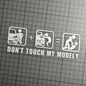 Don't Touch My Tesla | Funny Vinyl Stickers | UV-Resistant & Waterproof | Express Your Humor