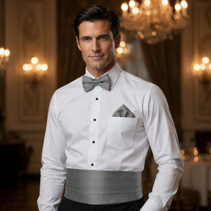 Insta Slim® Cummerbund, Bow Tie & Pocket Square Set 155488