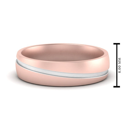 Grooved 2 Tone Mens Band