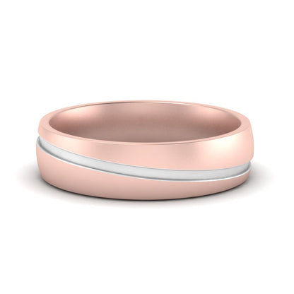 Grooved 2 Tone Mens Band