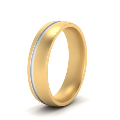 Grooved 2 Tone Mens Band